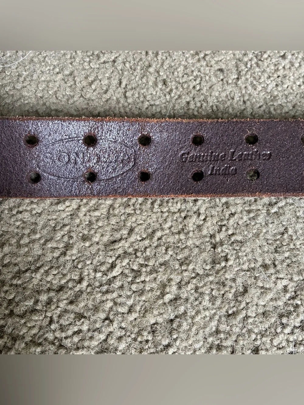 Brown Heavy Duty Leather Double Prong Utility Work Western Belt 1.5x40” Cowboy